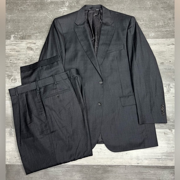 Jos. A. Bank Other - Jos A Bank Signature Platinum Super 150’s Grey Tic Weave Suit 44L